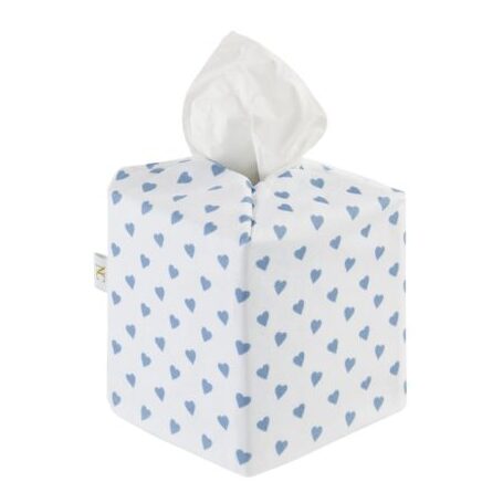 MINI GINGHAM - Baby Blue Tissue Box Cover - Heather Taylor Home