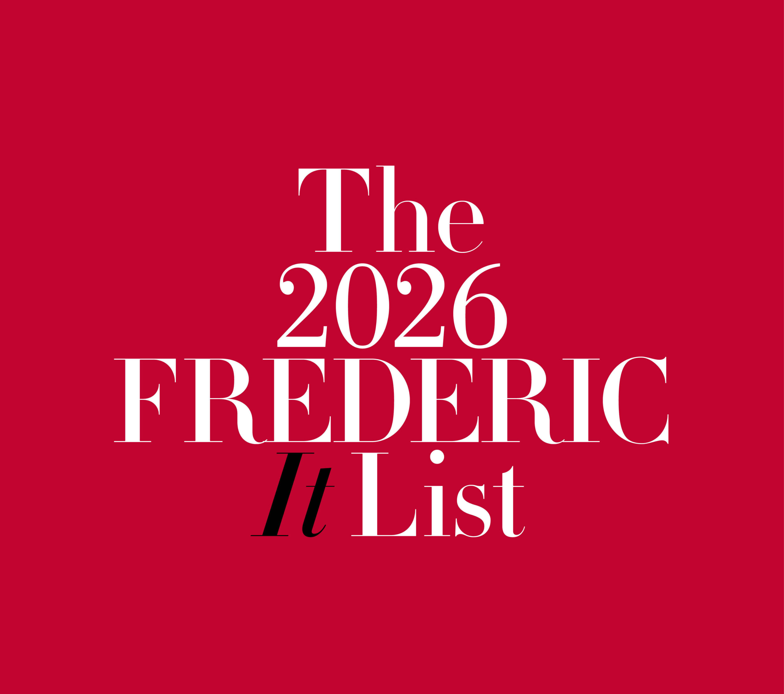 Meet the 2026 FREDERIC It List Designers – Frederic Magazine